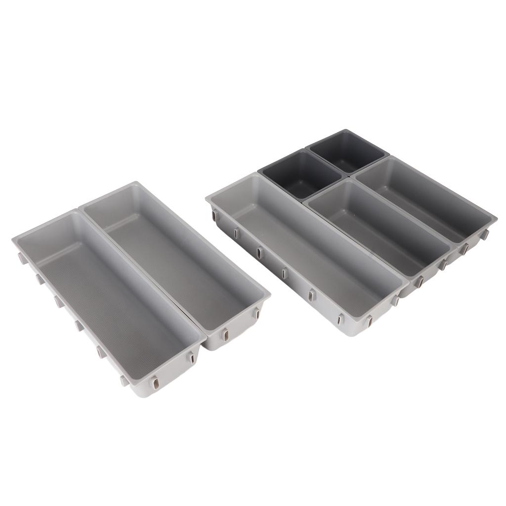 Silverware Drawer Organizer Sturdy Plastic Large Capacity Multifunction Utensil Organizer for Knife Fork Spoon
