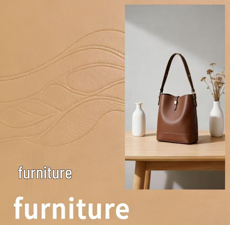 Pelle PU Ecologica con Texture Litchi, Spessore 1,1 mm, Supporto Spazzolato, Finitura al Tatto della Pelle, Adatta per Scarpe e Divani.