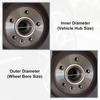 X AUTOHAUX 4pcs OD 83.1mm To ID 66.1mm Aluminium Alloy Car Hub Centric Rings Wheel Bore Center Spacer