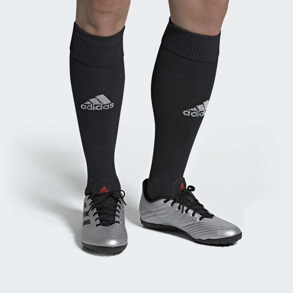 Adidas Predator 19.4 Round Toe TF (Rubber Studs) Hard Ground Artificial Grass Kangaroo Leather Composite Non-Slip Durable Soccer Shoes F35634
