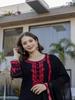 Black Embroidered Kurta Set for Women Ethnic Suit with Dupatta Party Wear