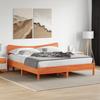 VidaXL Bed Frames Without Mattress Wax Brown 200x200cm Solid Pine Wood, Bed, Bedroom Furniture, Wooden Bed, Bed 3328222