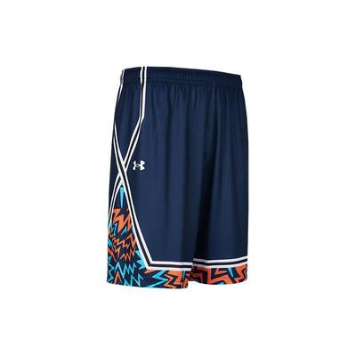 Elastic Waist Mid-Rise Striped Sports Shorts Men Shorts Blue 24500211-409