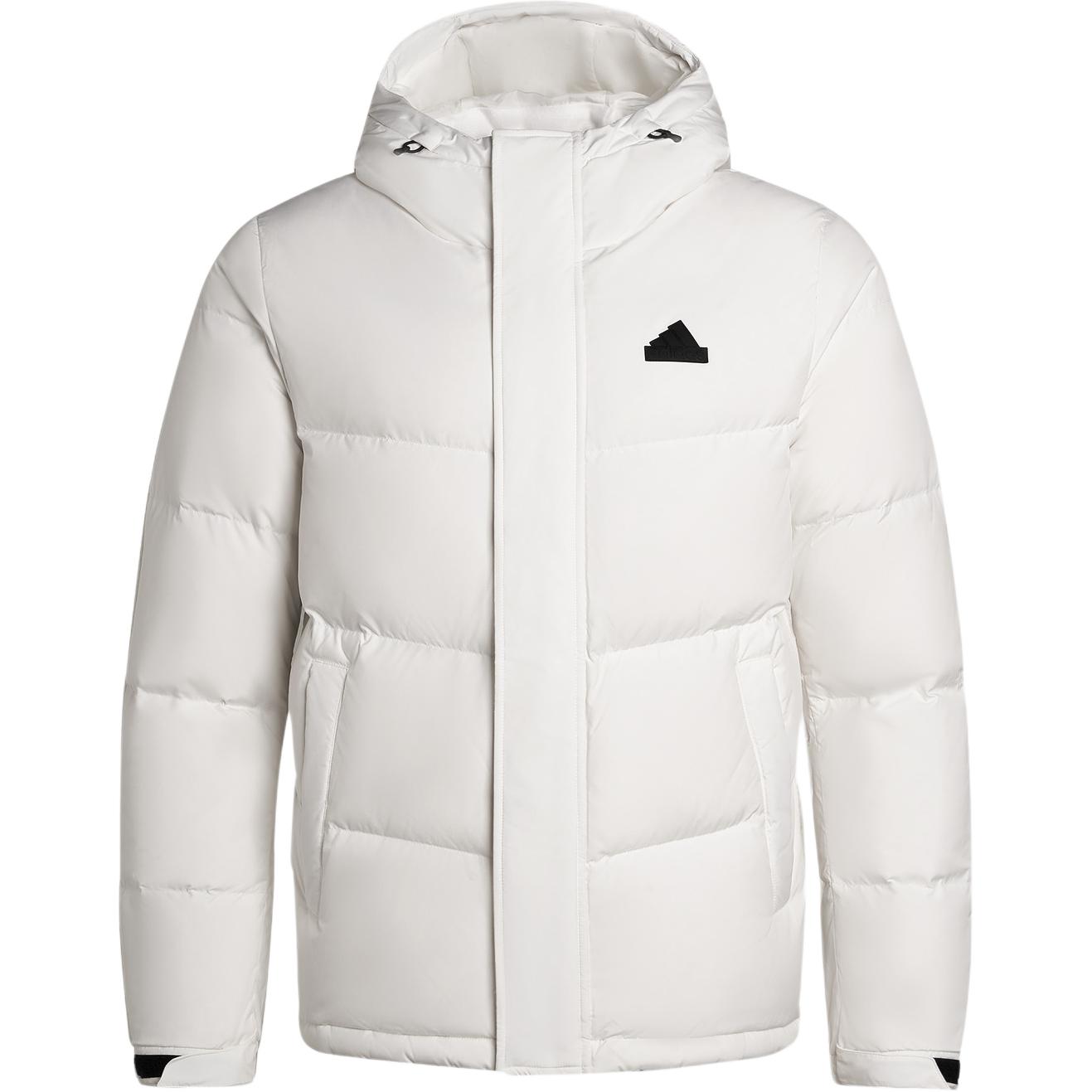 Adidas Down Jackets Unisex White Hooded Moderate KF6750- S