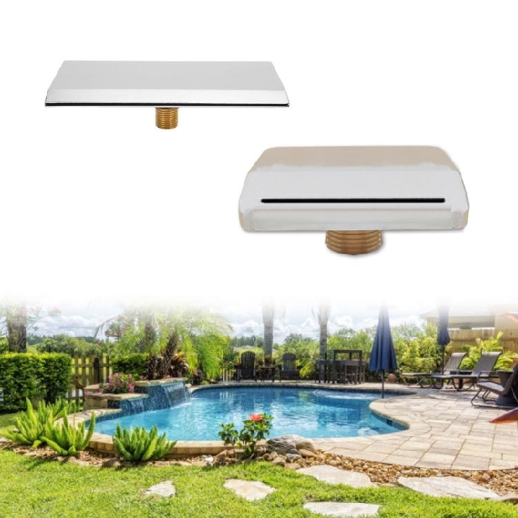 Stainless Steel Water Fountain Pool Waterfall Fount Pool Bathtub Waterfall Tub Spout Waterfall Water Outlet Nozzle