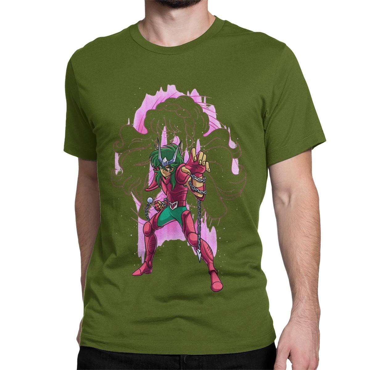 

Knights Of The Zodiac Anime T-Shirt Men Women Saints Seiya Humorous 100% Cotton Tee Shirt Round Collar T Shirt 4XL 5XL 6XL Tops 4XL