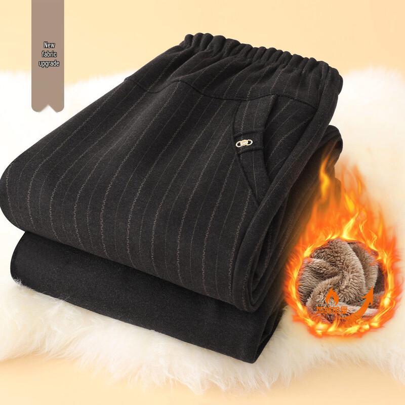 YUZHAOLIN Elderly Women s Warm Straight-Leg Pants 5XL