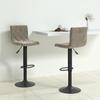 VidaXL Set of 2 Bar Stools, Pub Chair, Bistro Seat, Furniture for Dining Room Kitchen Living Room Home Interior, 333731