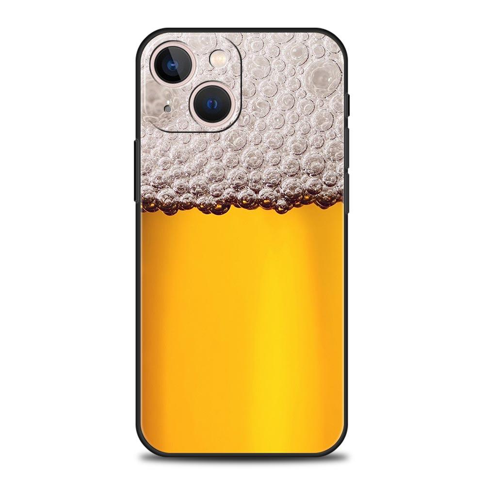 

Алкогольный летний пузырь для iPhone 11 12 13 15 14 Pro Max чехол для телефона X XR XS 7 8 Plus SE 2020 роскошный черный силиконовый чехол Funda iPhone 7 8 Plus