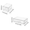 Plastic Storage Bin For Laundry Detergent Tablets And Trash Bags Featuring Clear View Panel And Separate Sections Design B03E