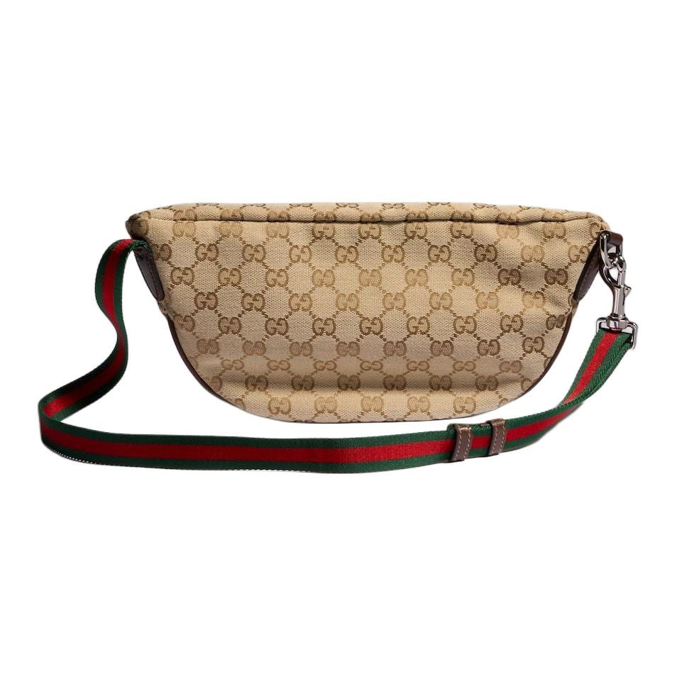 GUCCI Canvas Fanny Pack Medium Women's Brown 875229-FAF8P-9647