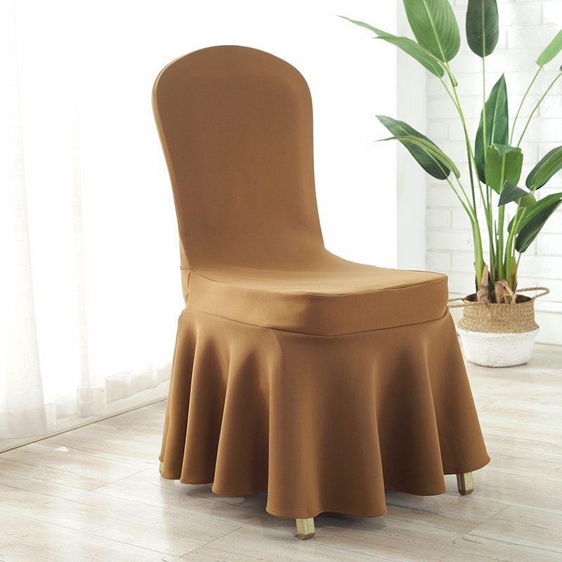 Sun Skirt Elastic Air Layer Chair Cover, Thickened Universal Chair Cover, Hotel Wedding Banquet Chair Cover