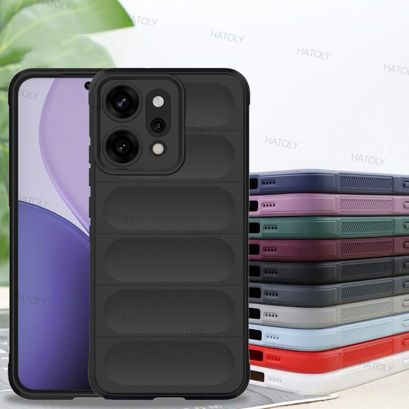 For Oppo Reno14 Pro Case Oppo Reno14 Pro Cover Funda Anti-Slip Silicone Shockproof Protective Phone Back Cover Oppo Reno14 Pro