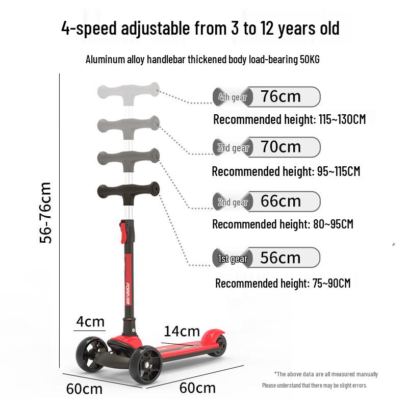 FOREVER Kids 3-Wheel Flashing Scooter