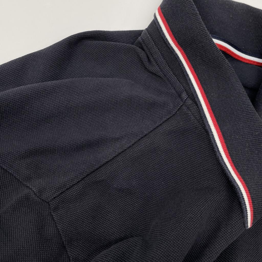 MONCLER MAGLIA POLO MANICA CORTA polo shirt tops XL NavyUsed