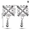 2 Pcs Adjustable Metal Breast Spring Clamps for Couples Bondage Adult Game Nipple Stimulator Role-Playing Restraint Accessories