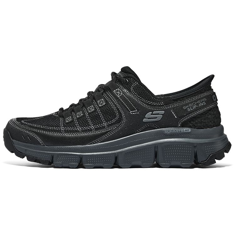 Skechers Summits Slip-Ins Men Black Low Top Outdoor Shoes Shock Absorption Wear Resistant 237622-BKCC 39.5