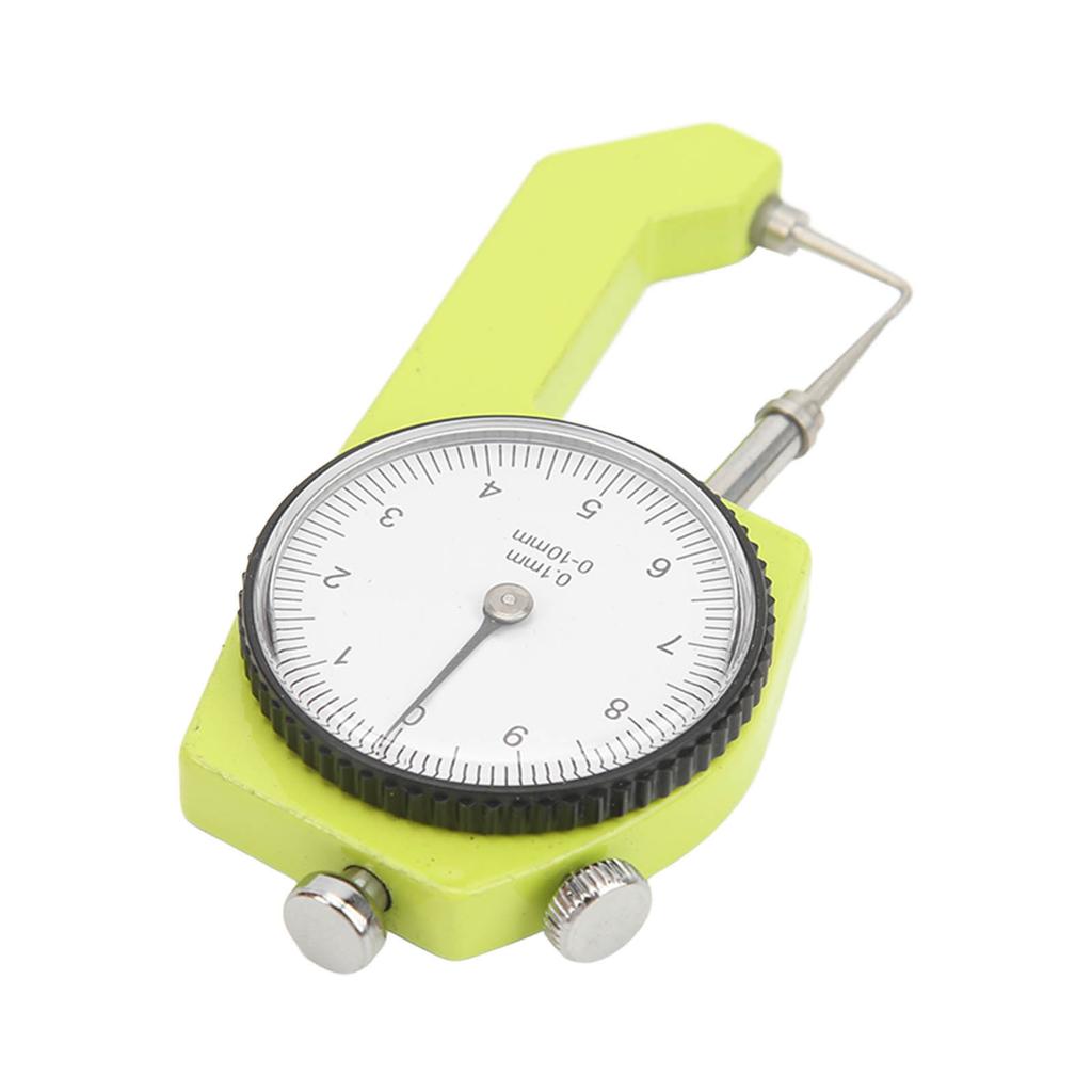 0 To 10mm Dial Thickness Gauge Handheld Curved Tip Thickness Meter for Hollow Tube Round Tube Measurement