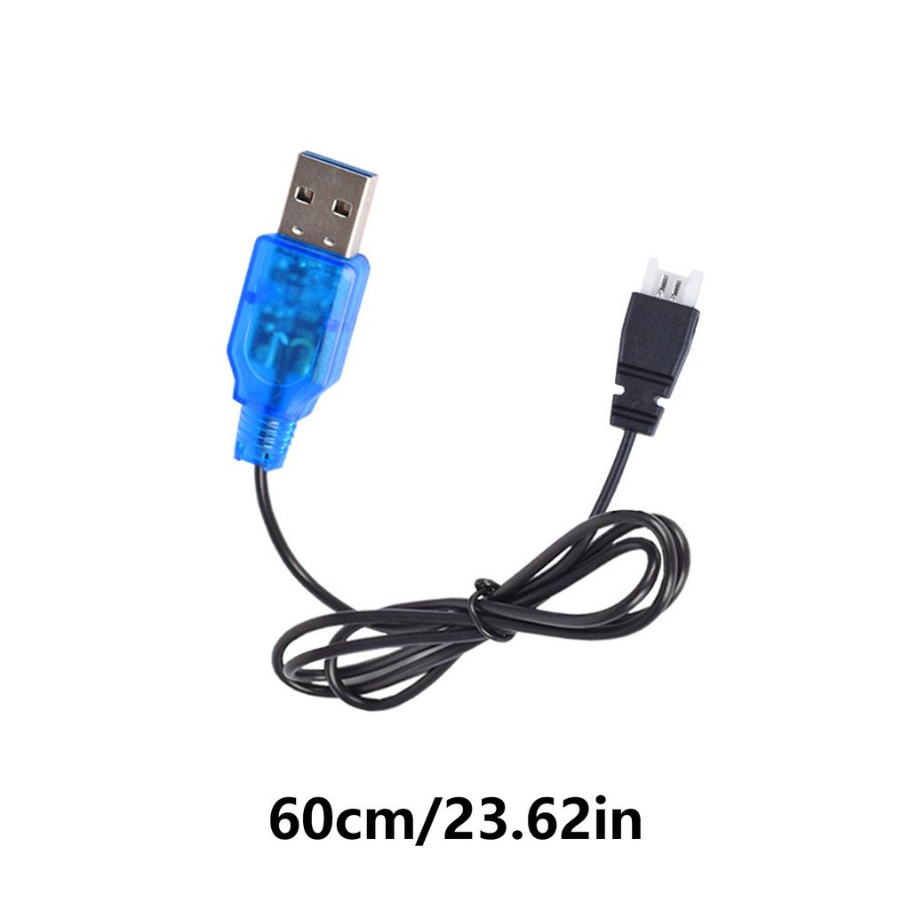 USB Charging Cable Power Supply Wire 3.7V Lithium Batteries Charger Cord Line with MX2.0-2Pin Connectors for Quadcopter