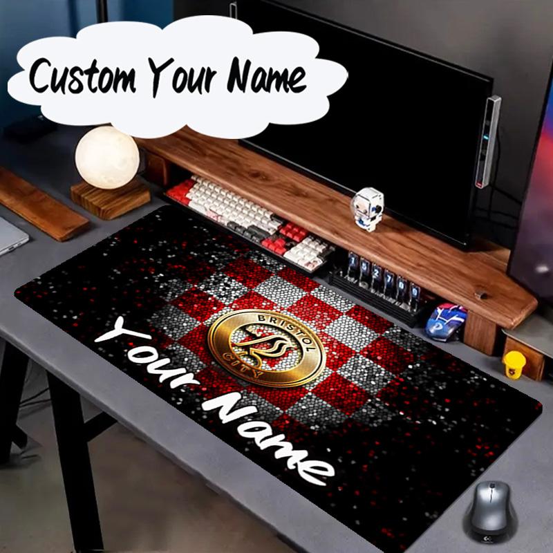 Custom Name Mouse Pad Bristol Fc Crest Mouse Pad, Gaming Mouse Pad, Keyboard Pad, Desk Decor for Computer Notebook Fan Birthday Gift