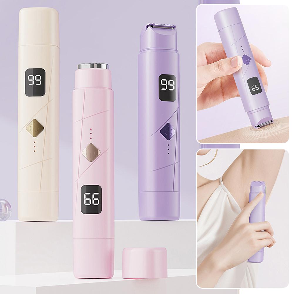 Wireless Charging Shaver Dual Head Portable Mini Private Parts Electric Shaver Women's Hair Removal Device