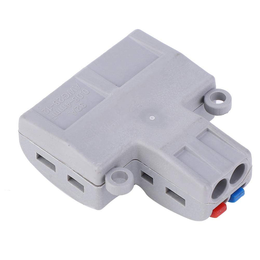 Terminal Block, 5pcs 2 In 6 Out 250V-4KV 32A Reusable Spring Lever Terminal Blocks Electric Wire Cable Connectors Apply To Soft and Hard Wire