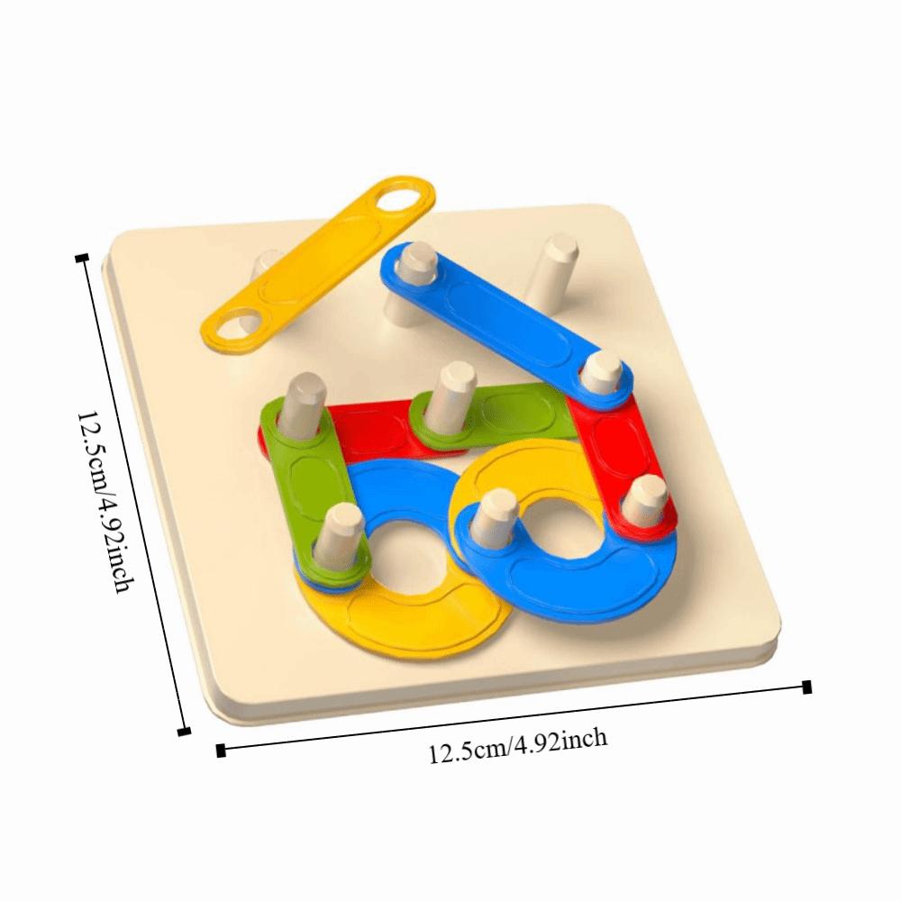 Game Jigsaw Board Matching Column Toys Variable Shape Construction Puzzle Set  Kids Gift