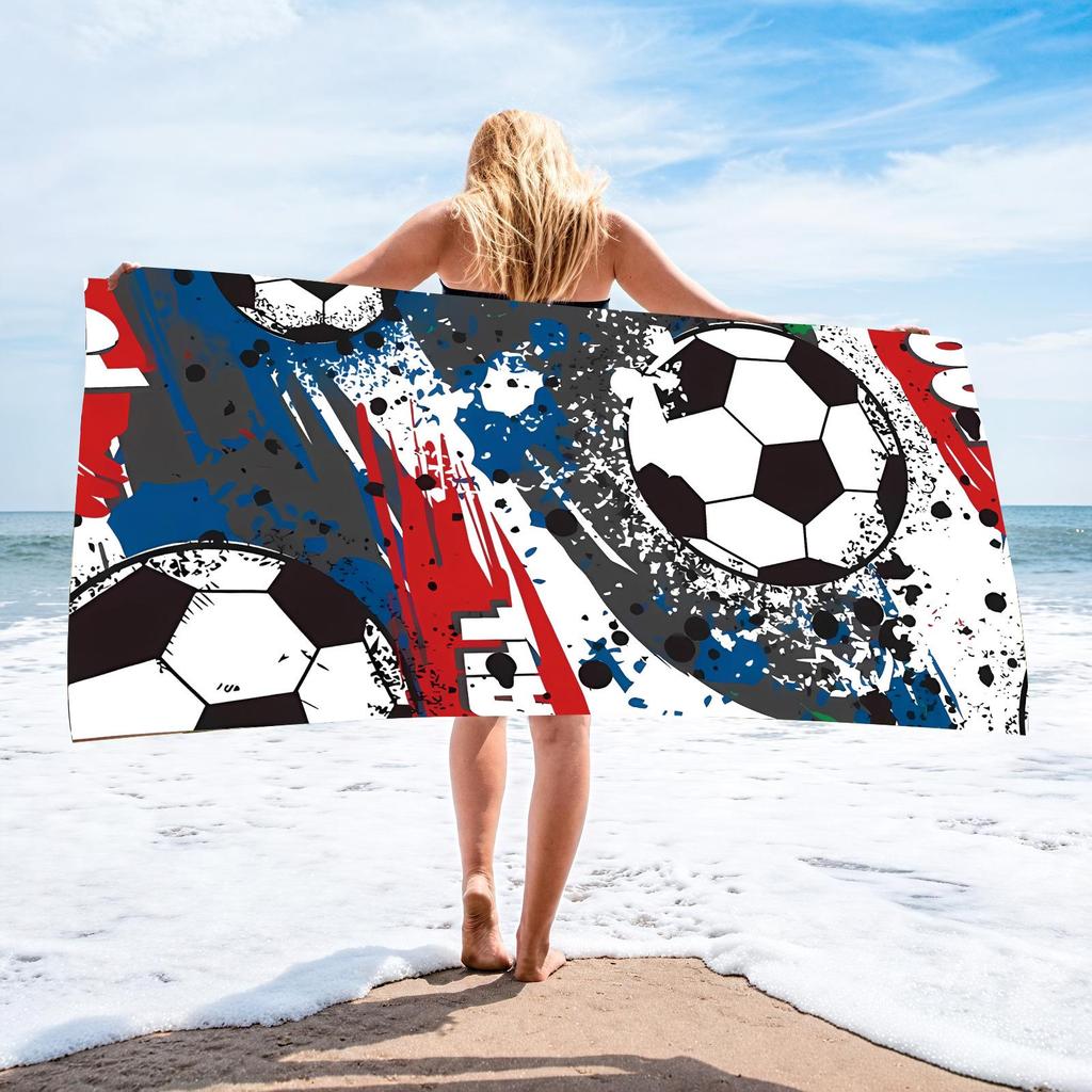70x140 Microfiber Custom Printed Beach Towel - Absorbent & In Stock