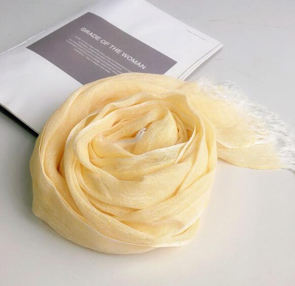 60x180cm Spring Women Cotton Linen Scarf Plain Solid Colorful Large Winter Scarves Wrap Stoles Pashmina Muslim Hijabs