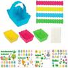 Easter Basket Kit with 8pcs Baskets and Stickers for Handmade Projects, Crafting, and Festival Gift Packaging Toys
