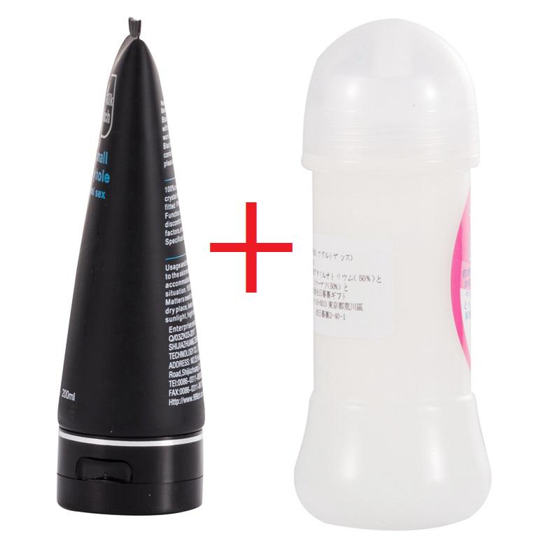 Men Anal Lubricant Oil, Water Base Women Vaginal  Anal Gel Sex Products For Adults 200+200ml