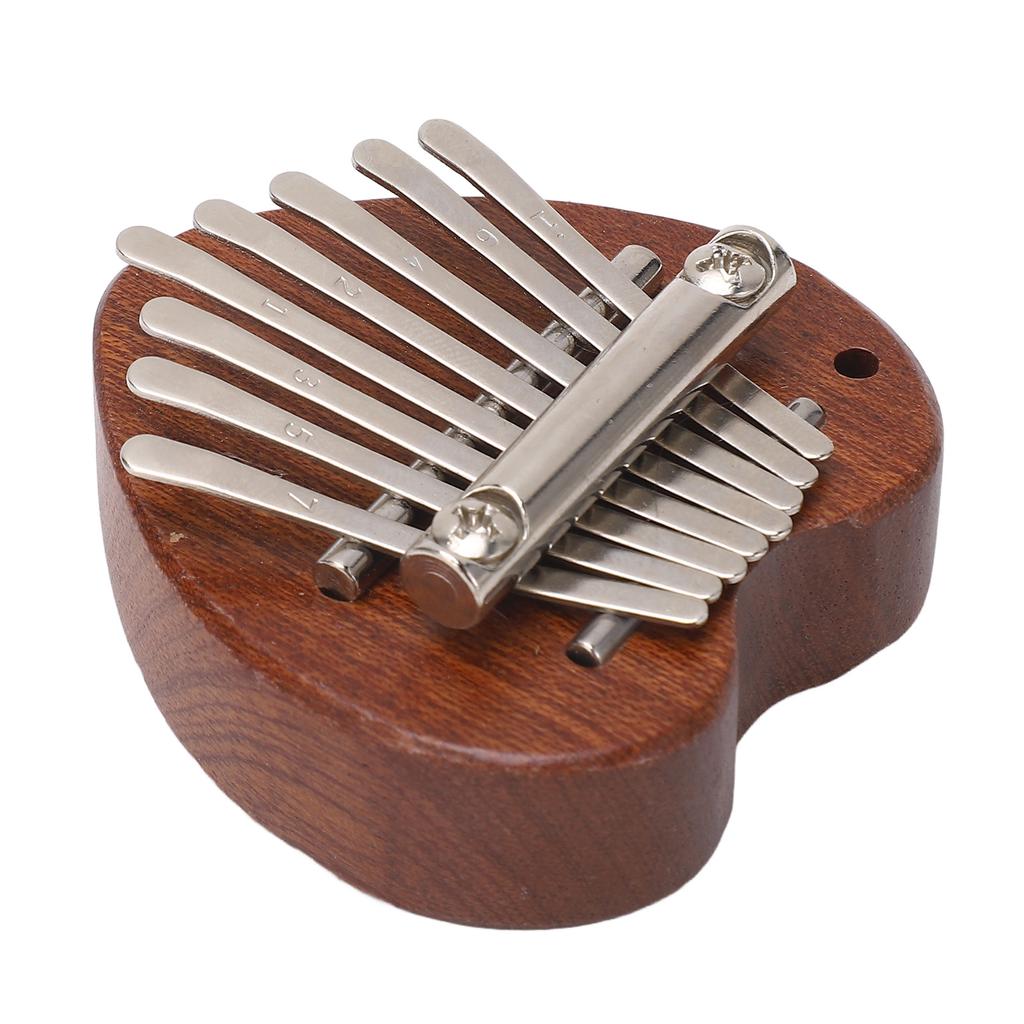 Mini Kalimba 8 Tasten Klarer und angenehmer Klang Leicht zu spielen Tragbares Daumenklavier mit Aufhängeseil