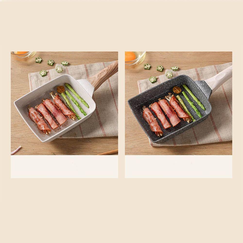 Nonstick Coating Steak Frying Pan Flat Surface Griddle Pan Tamagoyaki Omelette Pan  Home Kitchen