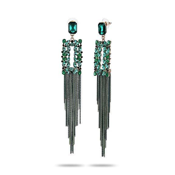 Jewellery Earings for Women Crystal Tassel Handmade Earrings for Girls and Women