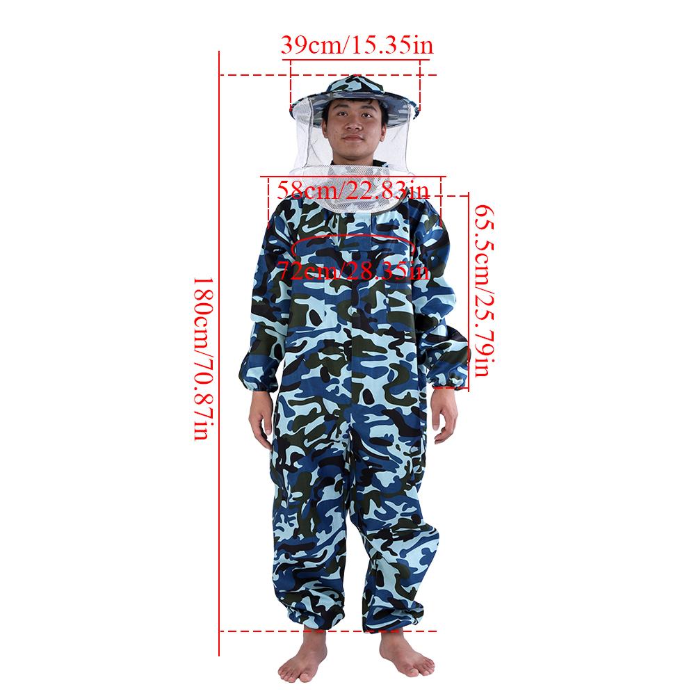 Professional Beekeeping Protective Suit Beekeeping Beekeeper Protect Equipment(XL)