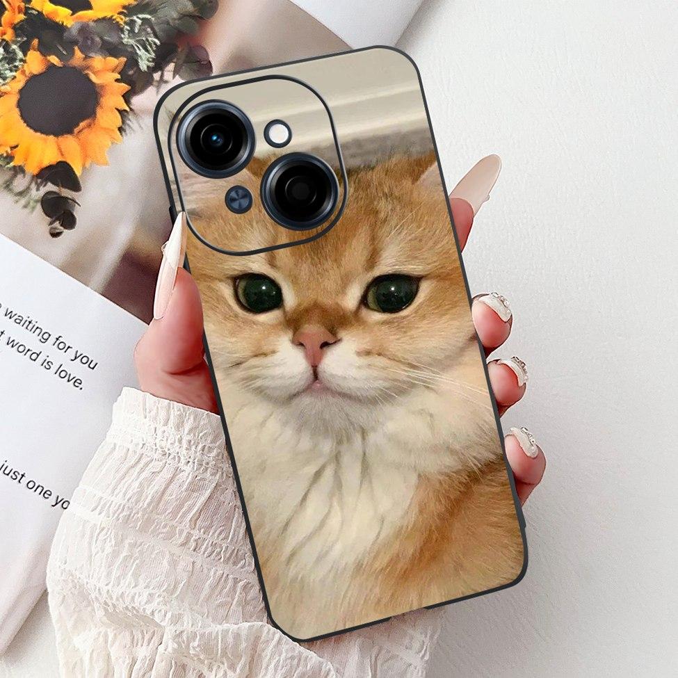 6.67'' For Tecno Spark Go 1 Case Pop 9 Cover Cute Cat Cartoon Fashion Butterfly Boy Girl Back Cover For Tecno Pop 9 Phone Case