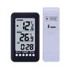 LCD ℃ ℉ Digital Wireless Indoor Outdoor Thermometer Clock Temperature Meter With Transmitter