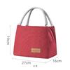 New Portable Lunch Bag For Women Fridge Bag Zipper Thermal Bag Crossbody Lunch Box Tote Food Picnic Beach Bag