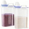 Rice Dispenser Rice Storage Container with Measuring Cup for Cereal Grain Sugar Oatmeal Flour Storage Kitchen Airtight Container