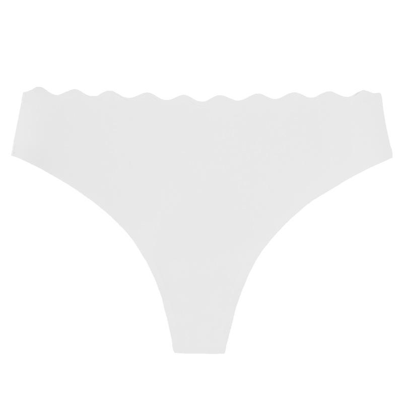 European Size Women's Sexy Seamless Thong Hollow Wave Waist G-string Heart Pattern T Pants