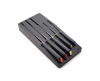 Joseph Joseph Faca de Cozinha Faca Loja Multicolorido Elevate Aço Inoxidável com Bandeja de Armazenamento 10545 Conjunto de 5 Peças [Produto Genuíno]