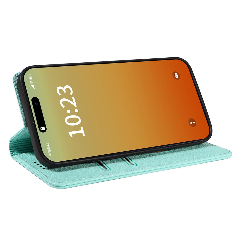 For iPhone 16 Pro Max Case RFID Blocking Strong Magnetic Leather Wallet Phone Cover