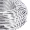 Anodized Aluminum Wire, for Jewelry Making, Silver, 12 Gauge, 2.0mm, About 180.44 Feet(55m)/500g