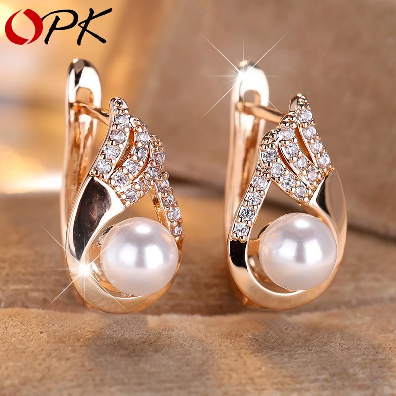 Elegant Feather and Faux Pearl Drop Earrings for Women, Luxurious Angel Wing Earrings… More