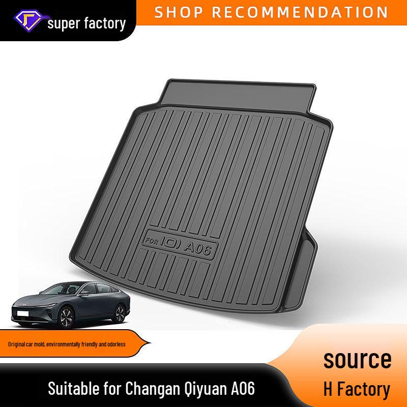 Changan Qiyuan A06 Trunk Mat: TPE, Odorless, Eco-Friendly, Custom Fit.
