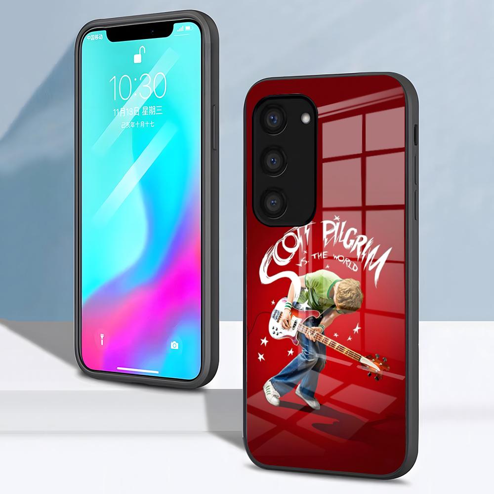 

Scott Pilgrim VS The World Phone Case For Samsung S26 S25 S24 FE S23 S22 S21 Plus S20 Ultra Note20Ultra Black Glass Cover Galaxy S21 FE 5G