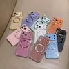 17 Applicable To Apple 16 Solid Color Glitter Large Window Magnetic Suction 15 Mobile Phone Case iPhone14 Anti-drop 13 Protective Case 12