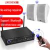 Lingsheng Wireless Bluetooth Power Amplifier with Wall Speakers CN Plug (adapter Included)