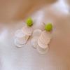 Forest Story: Sweet Style Contrasting Flower Stud Earrings for Women – Fresh, Fashionable, Light Luxury Feel