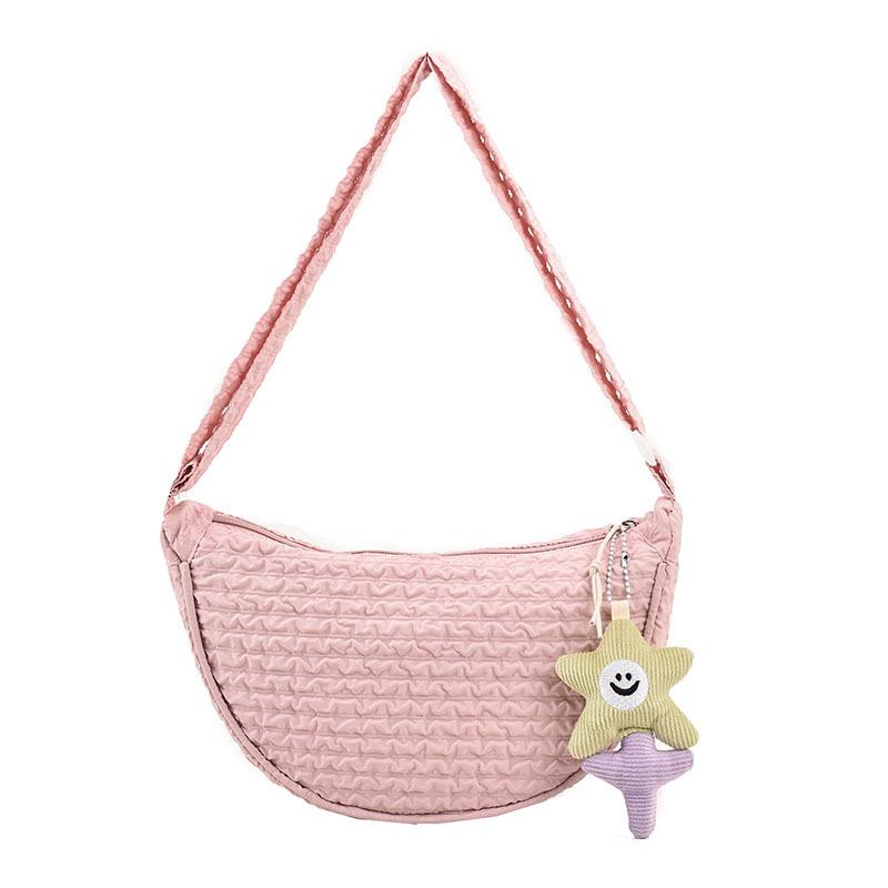 

Новая милая и симпатичная холщовая сумка, модная простая сумка-пельмень, студенческая сумка, универсальная сумка